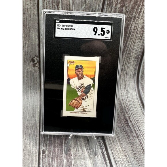 2024 Topps 206 Jackie Robinson SGC 9.5 Mint+ Tobacco Card Brooklyn Dodgers - Picture 1 of 9